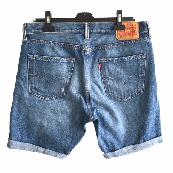 Levi's Other - (SOLD) LEVI’S 501 CT Mid-Thigh Denim Short Blue 34